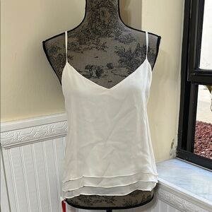 🦋 NWT Parker Cream Asymmetrical Tiered Camisole
